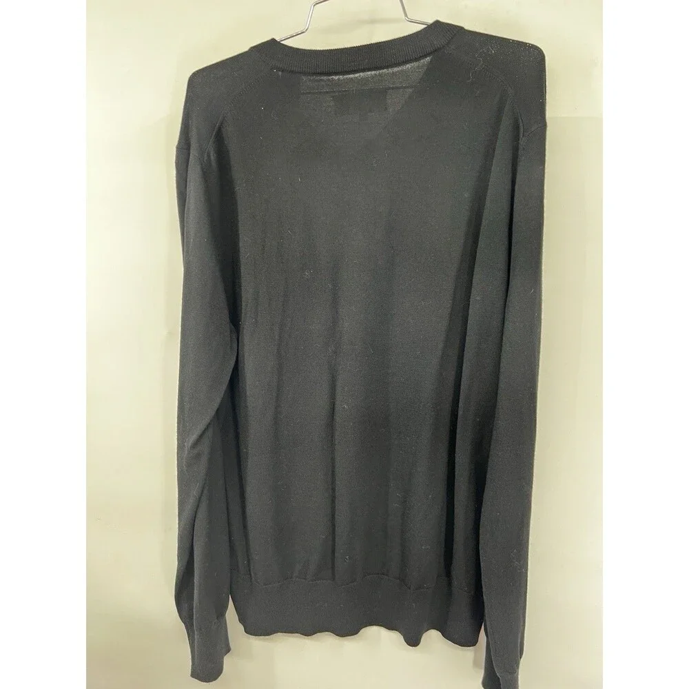Men’s Jack Spade Bleecker Street New York Pullover Sweater Size XL black wool